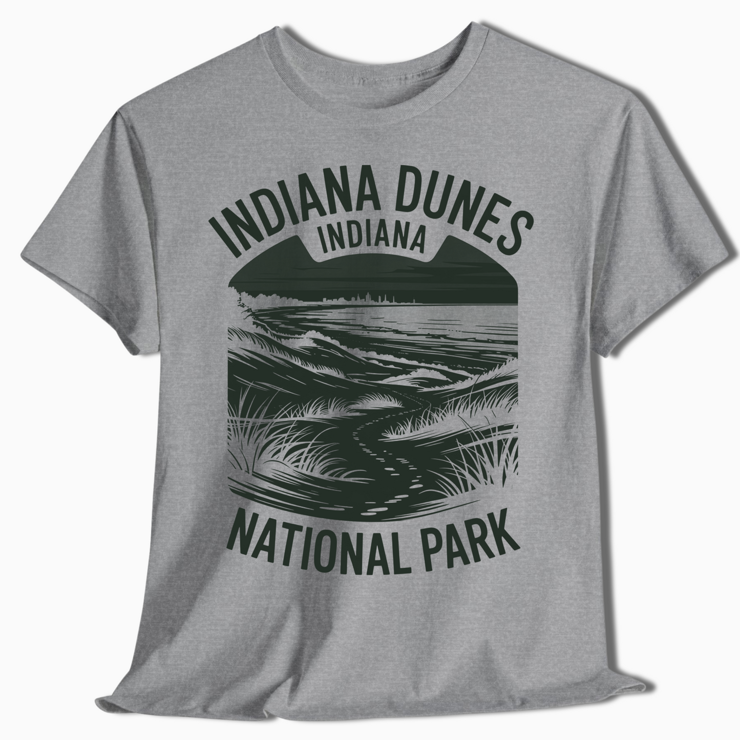 Indiana Dunes Sand Trail T-Shirt - National Park Souvenir - t357a25
