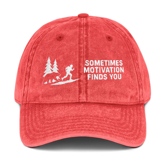 Sometimes Motivation Finds You Trail Running Cap - t270a25