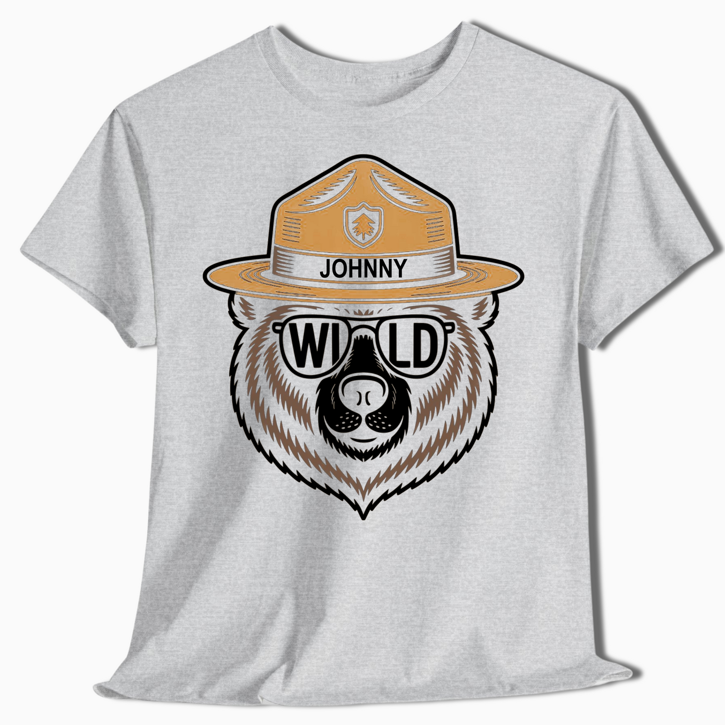 Custom Name Ranger Bear Shirt for Outdoor Lovers & Campers - t454a25
