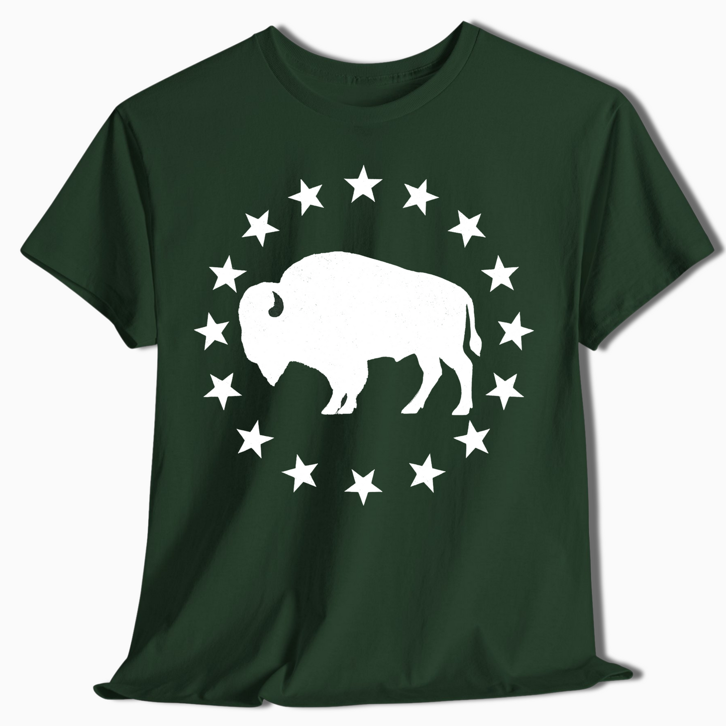 Patriotic Bison Star Outdoor T-Shirt - t426a25