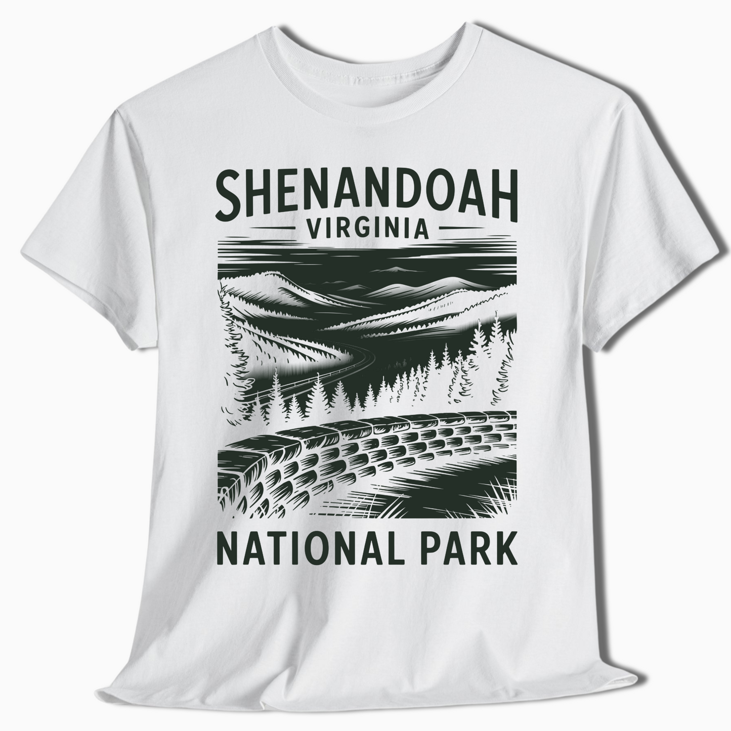Shenandoah National Park T-Shirt - Skyline Drive Scenic Gift - t347a25