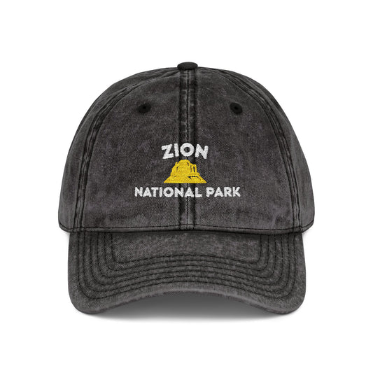 Zion National Park Yellow Monolith Cap for Campers & Trail Fans - t320a25