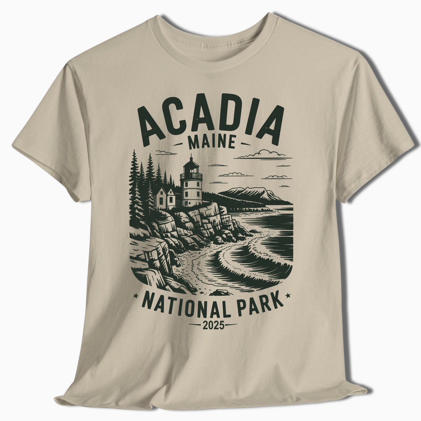 Acadia National Park Maine Shirt - Personalized Year Design - t306a25