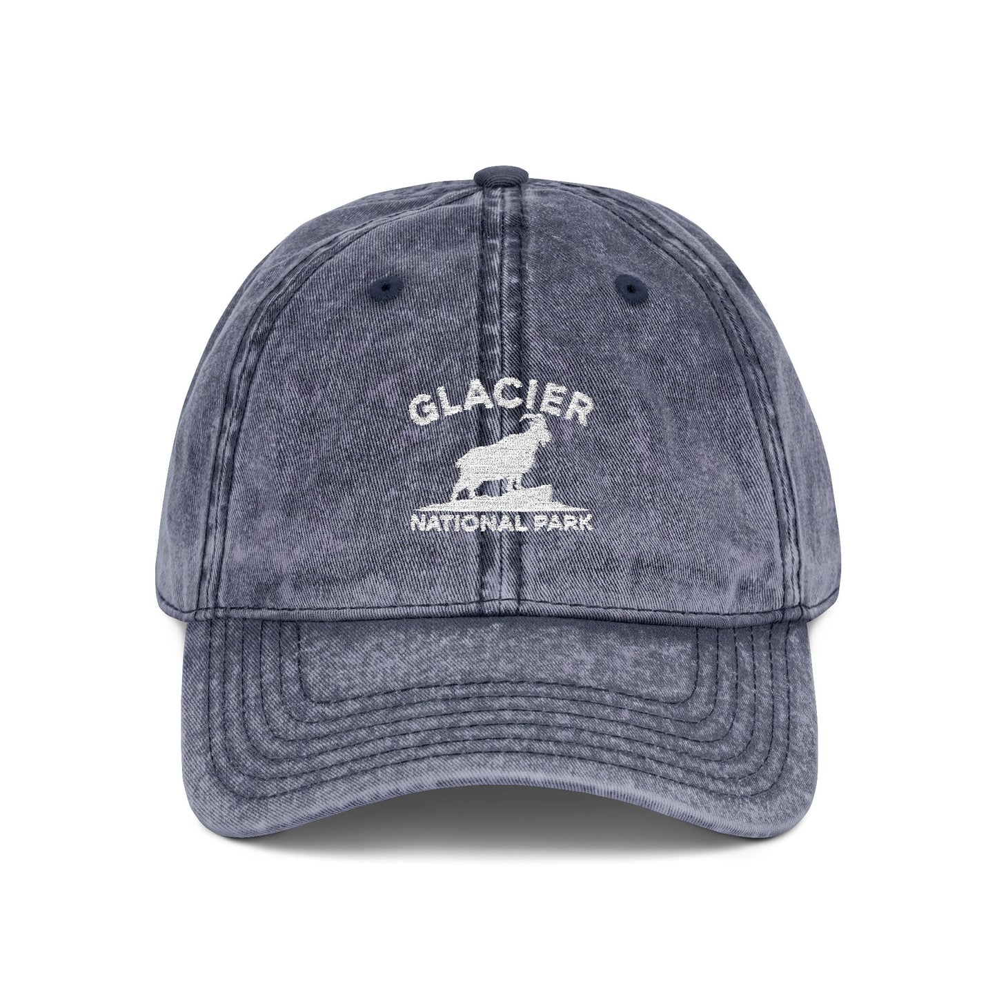 Glacier Mountain Line Art Cap - National Park Gift Hat - t330a25