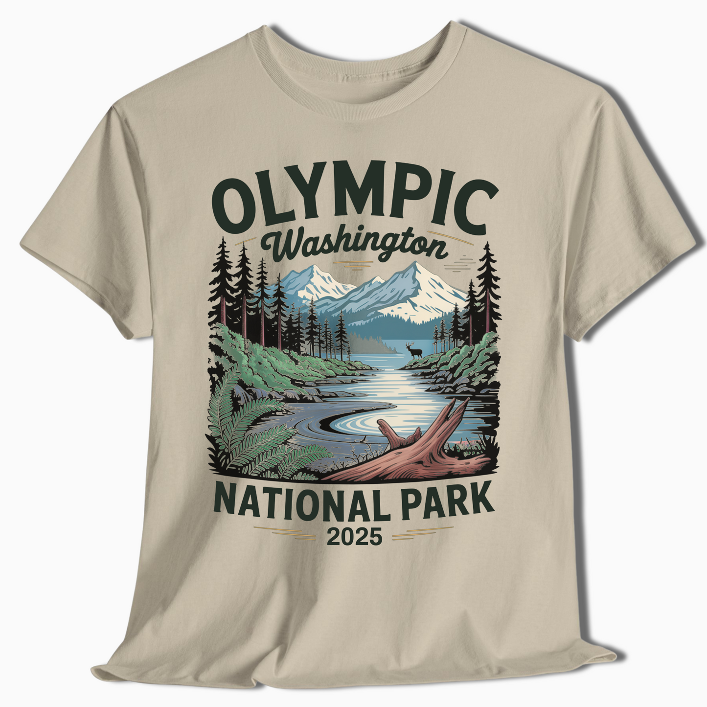 Olympic National Park Custom Year Shirt for Campers & Hikers - t371a25