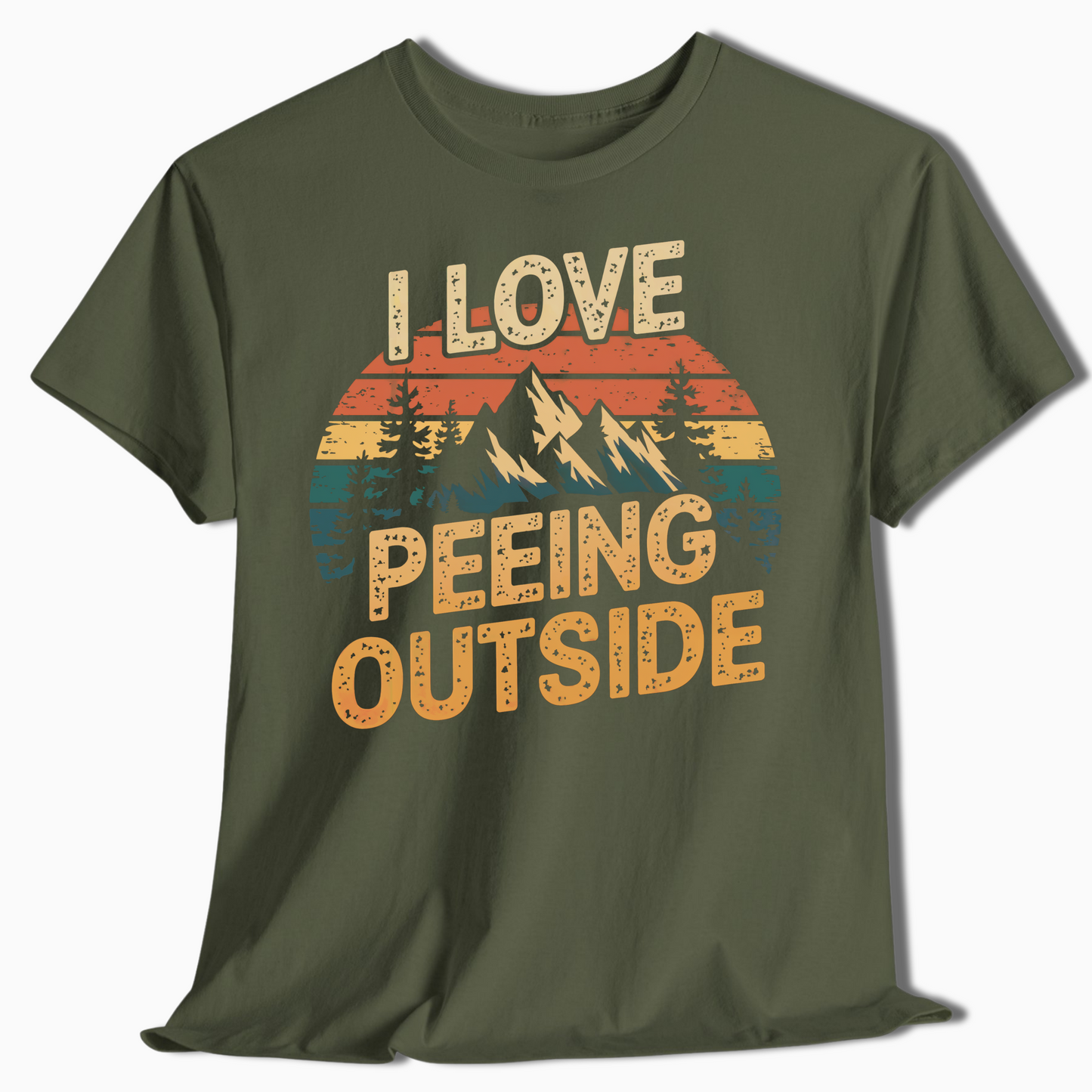 Hiking T-Shirt I Love Peeing Outside - t93a25