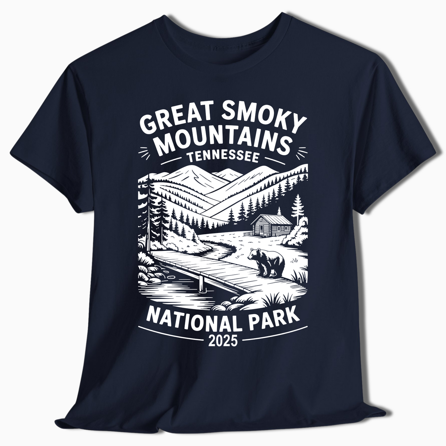 Great Smoky Mountains National Park T-Shirt - Custom Year - t376a25
