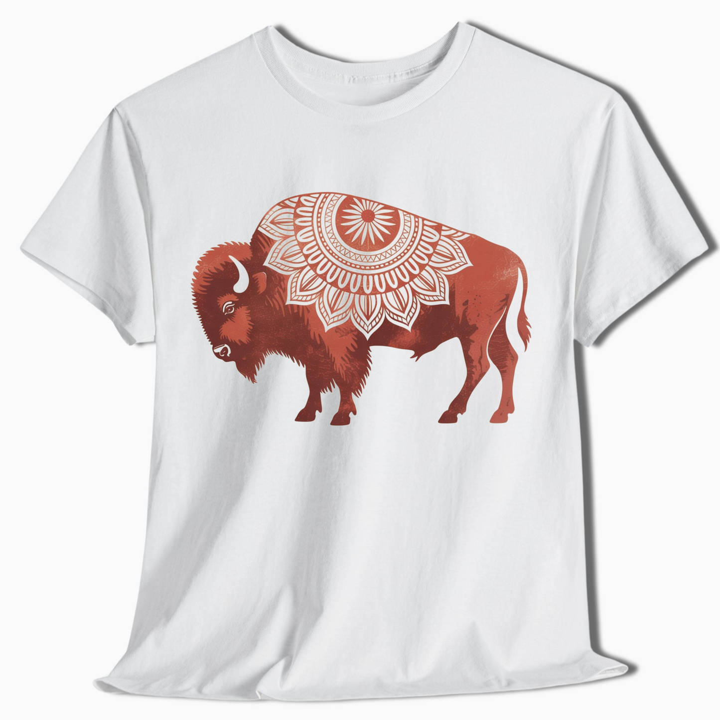Boho Mandala Buffalo Western Nature Shirt - t423a25