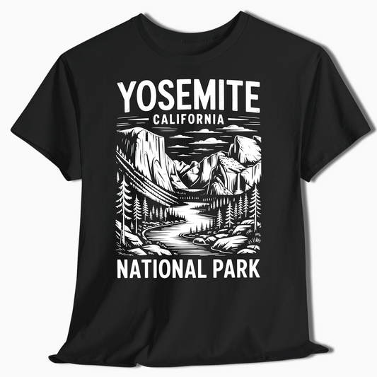 Minimalist Yosemite National Park Hiking Shirt - t284a25