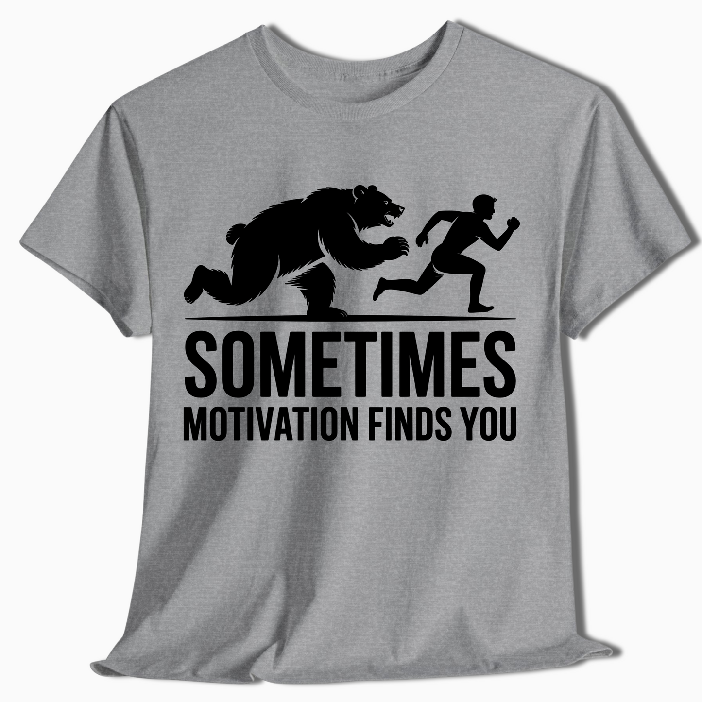 Sometimes Motivation Finds You Bear Hiking Shirt - t416a25