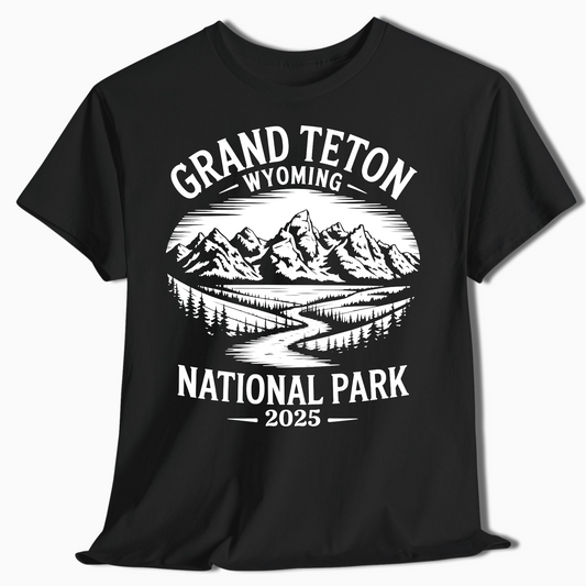 Grand Teton National Park Shirt with Custom Year – t294a25