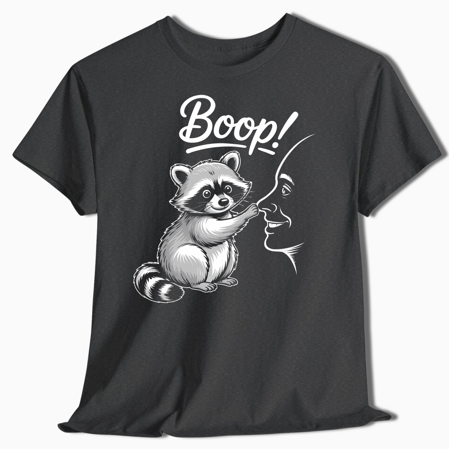 Raccoon Boop Nose Shirt - Cute Funny Camping Tee for Outdoorsy Folks - t459a25