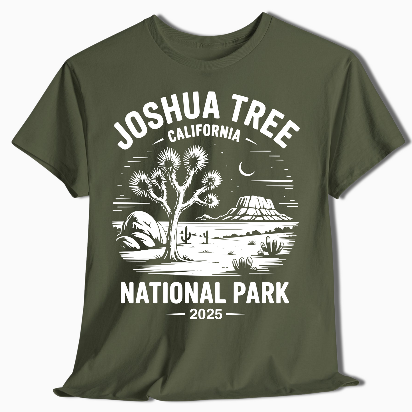 Joshua Tree California Desert Scene Tee - Custom Year - t365a25
