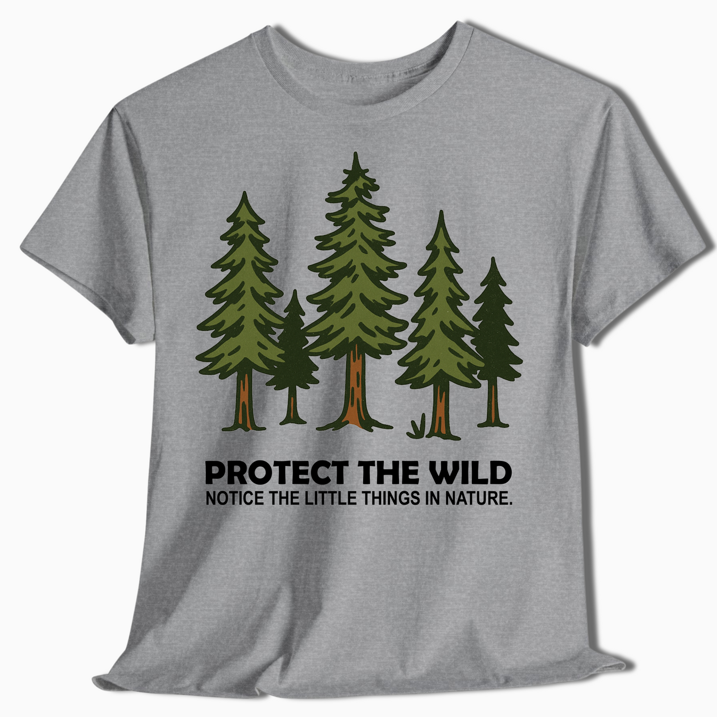 Cartoon Pine Tree Camping Shirt for Outdoor Lovers & Hikers - t457a25