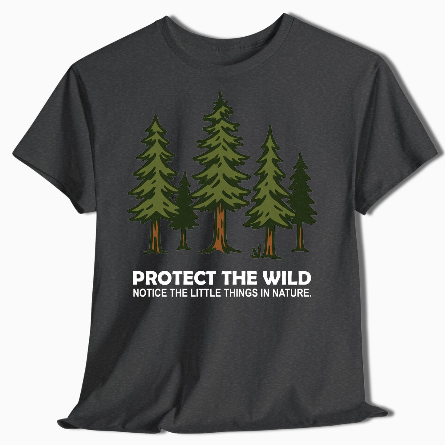 Cartoon Pine Tree Camping Shirt for Outdoor Lovers & Hikers - t457a25