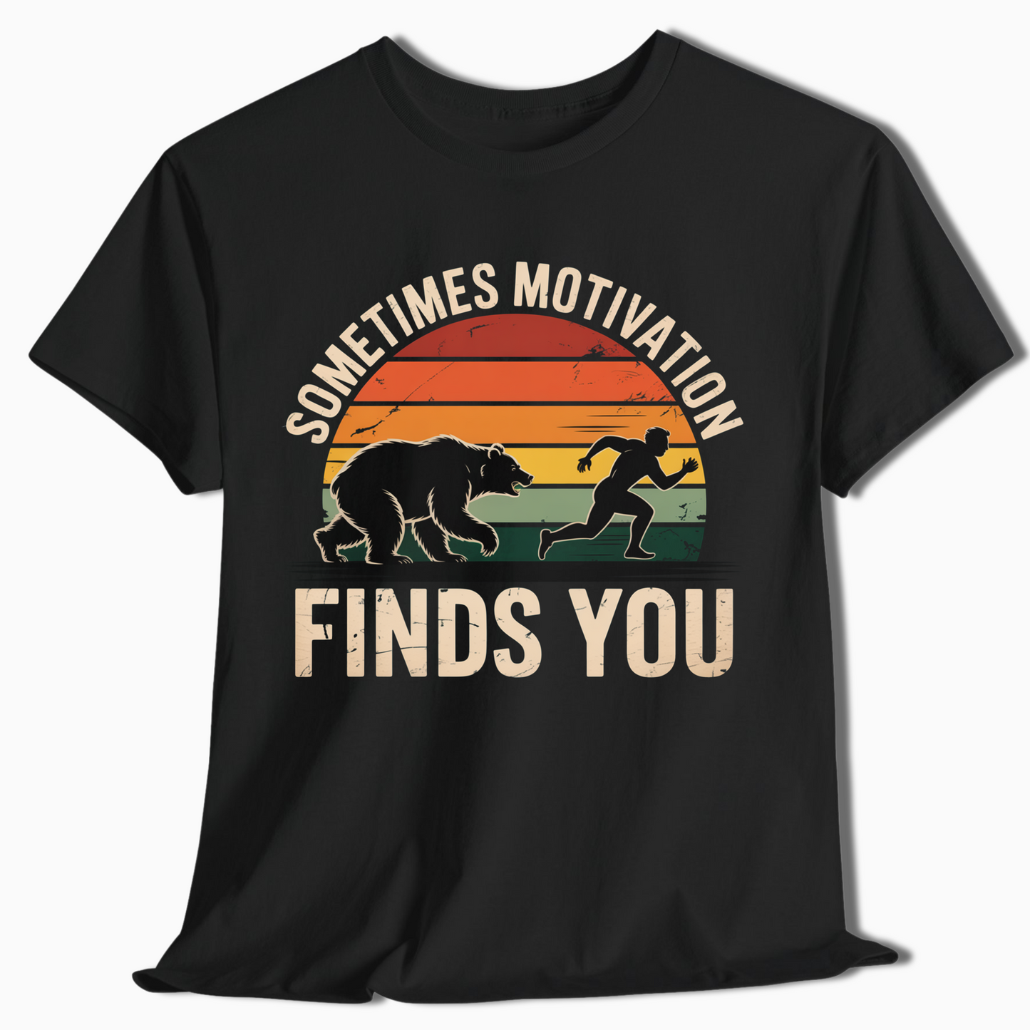 Sometimes Motivation Finds You Vintage Hiking Shirt - t415a25