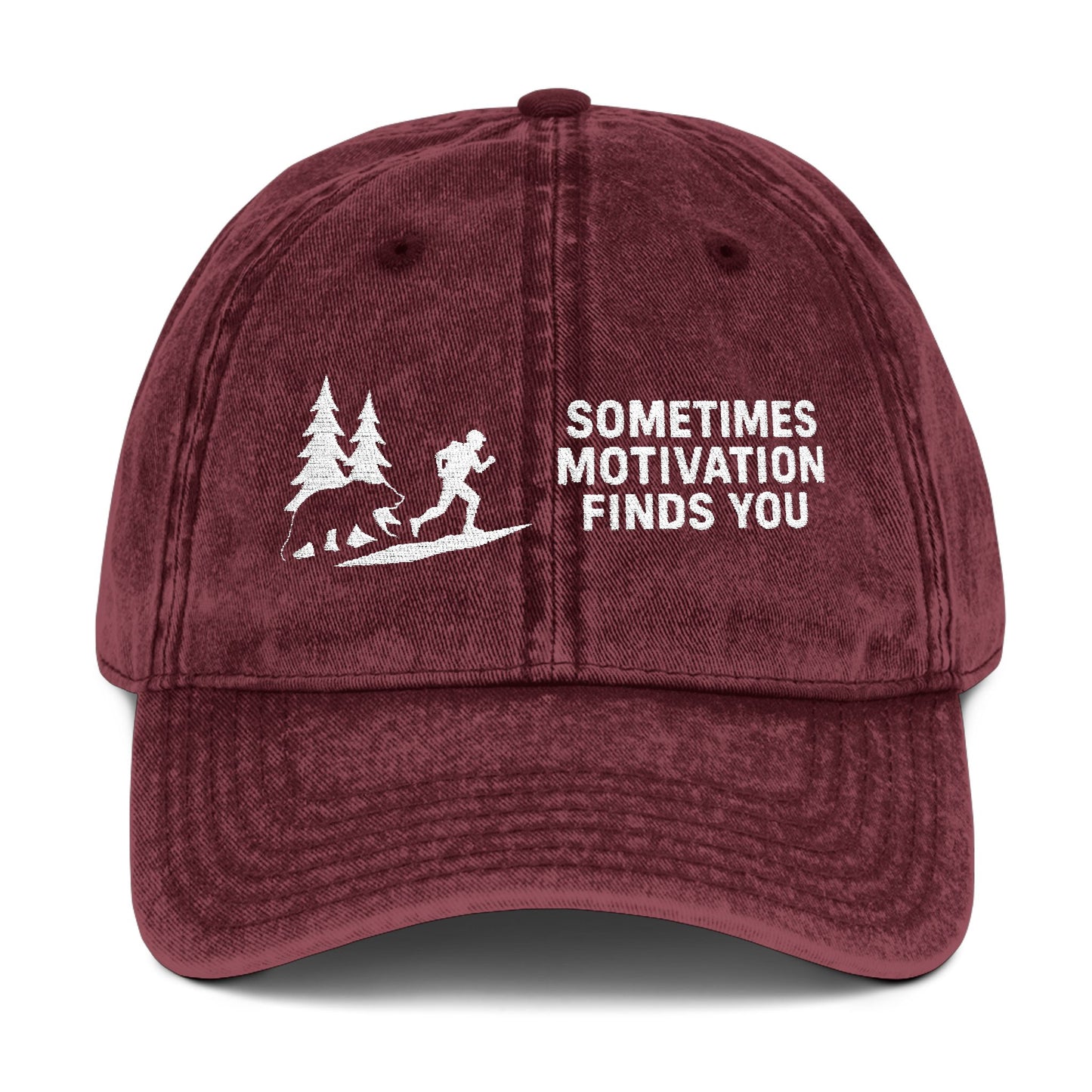 Sometimes Motivation Finds You Trail Running Cap - t270a25
