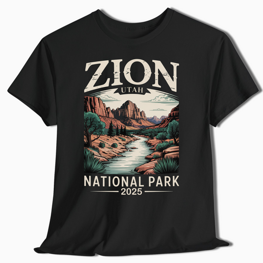 Zion National Park Shirt with Custom Year – Utah Hiker Gift – t289a25