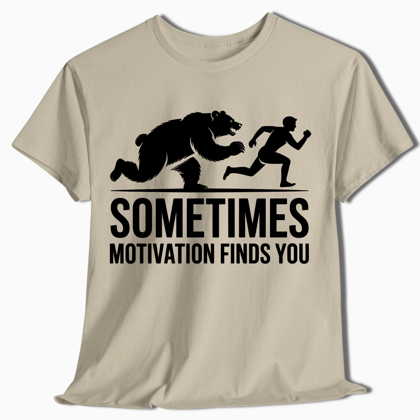 Sometimes Motivation Finds You Bear Hiking Shirt - t416a25
