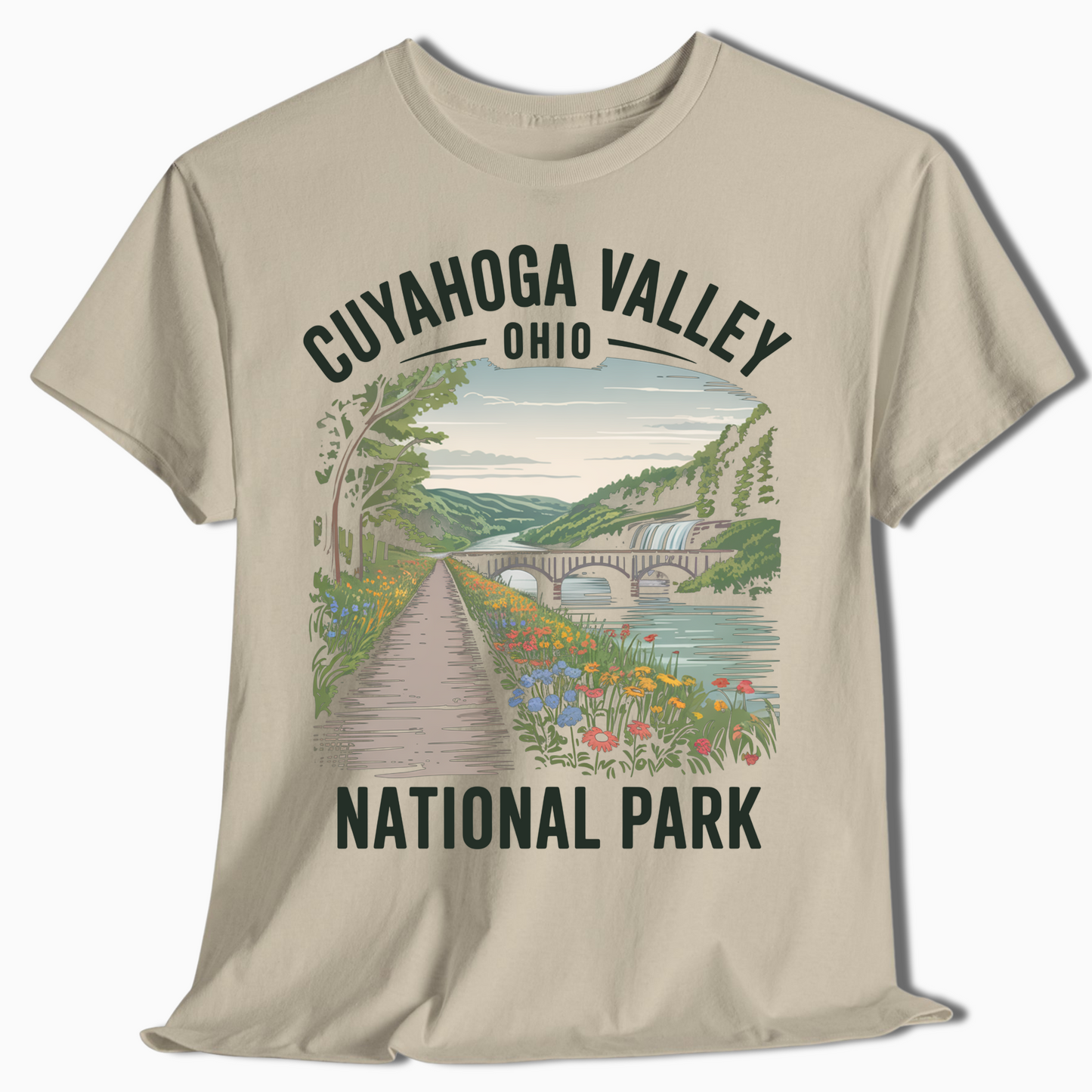 Cuyahoga Valley Wildflower Trail & Waterfall Tee - t364a25