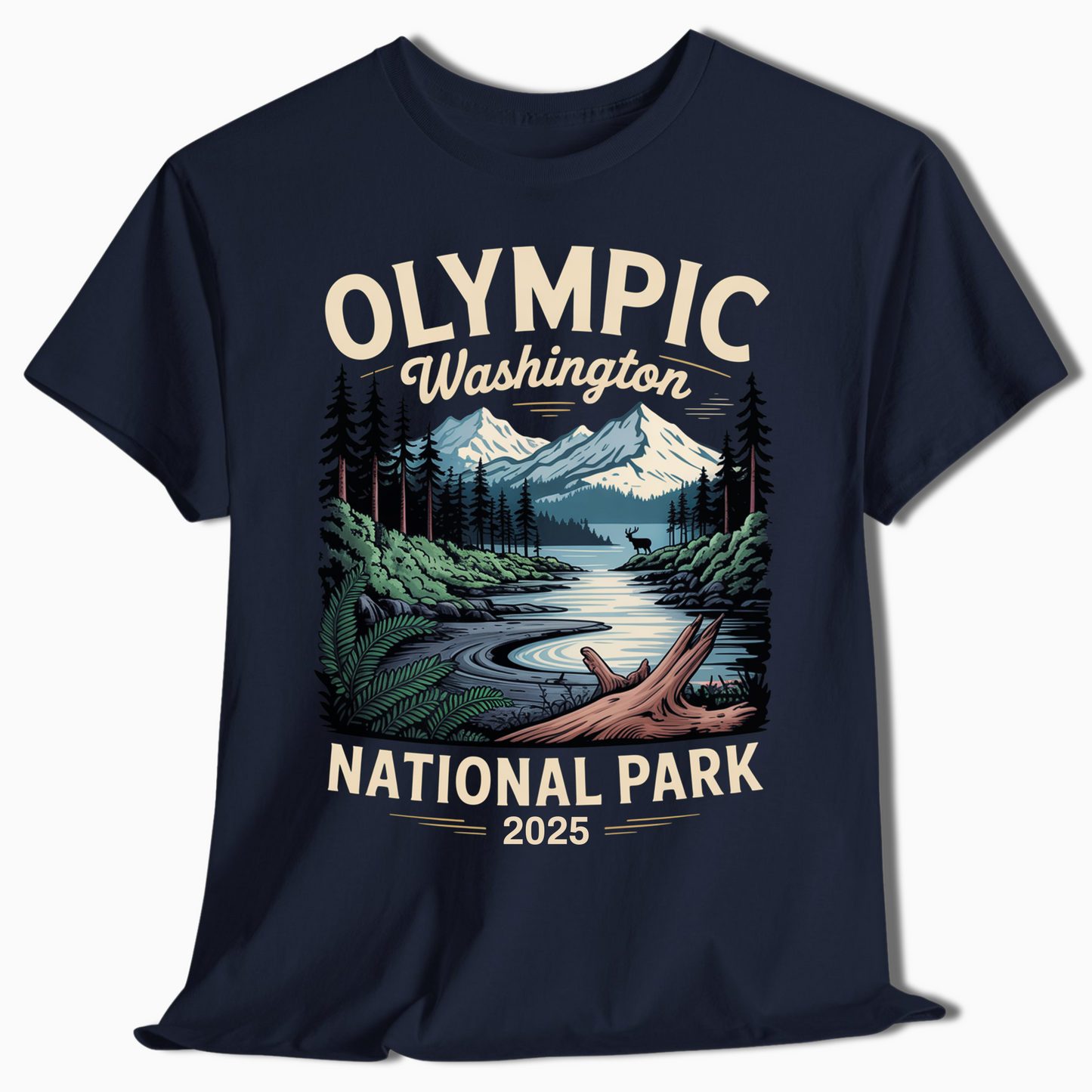 Olympic National Park Custom Year Shirt for Campers & Hikers - t371a25