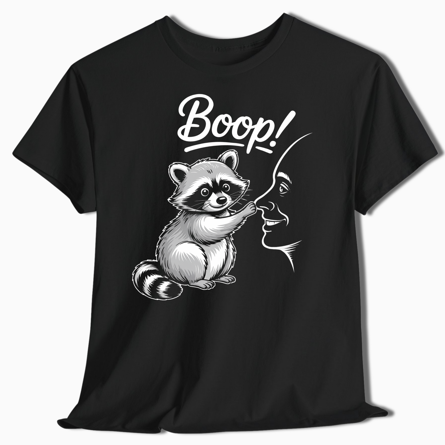 Raccoon Boop Nose Shirt - Cute Funny Camping Tee for Outdoorsy Folks - t459a25