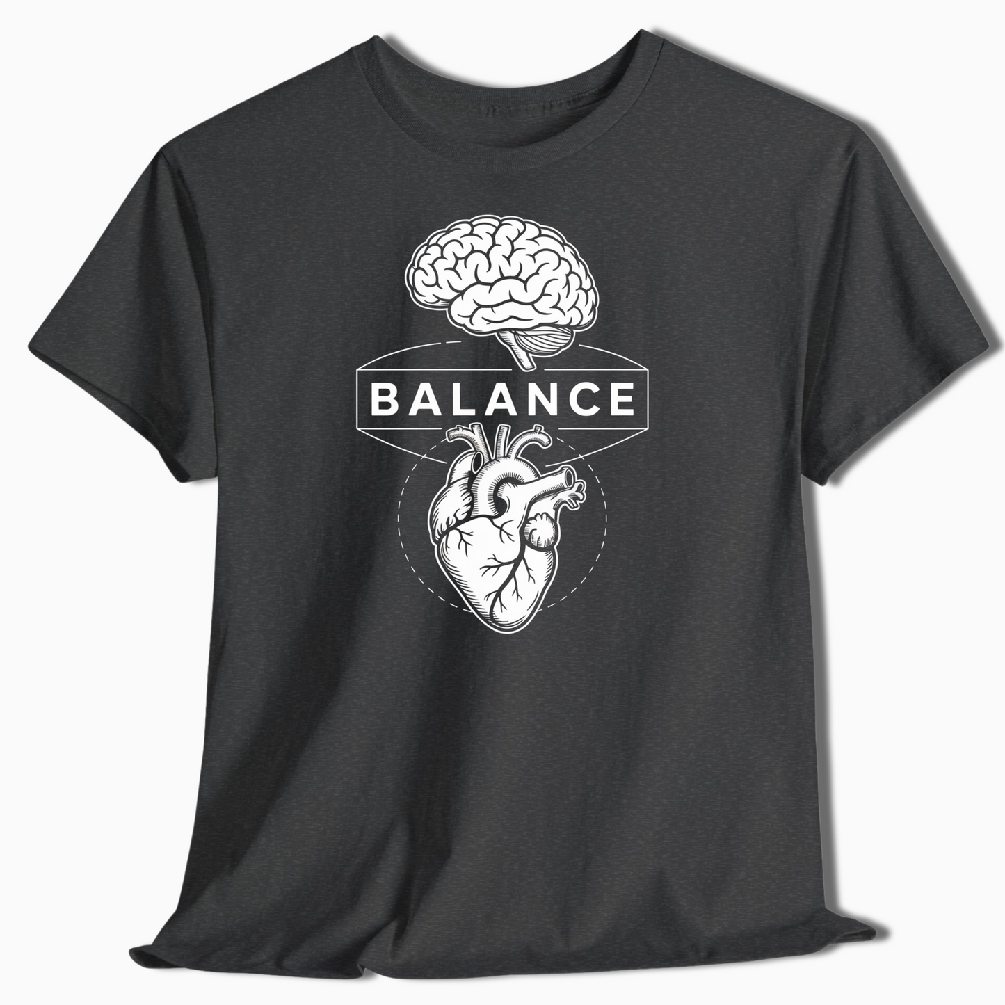 Balance Brain and Heart Shirt for Nature Lovers - t462a25