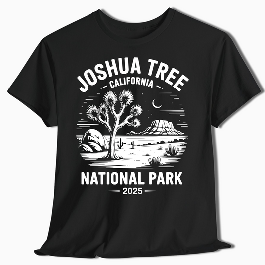 Joshua Tree California Desert Scene Tee - Custom Year - t365a25