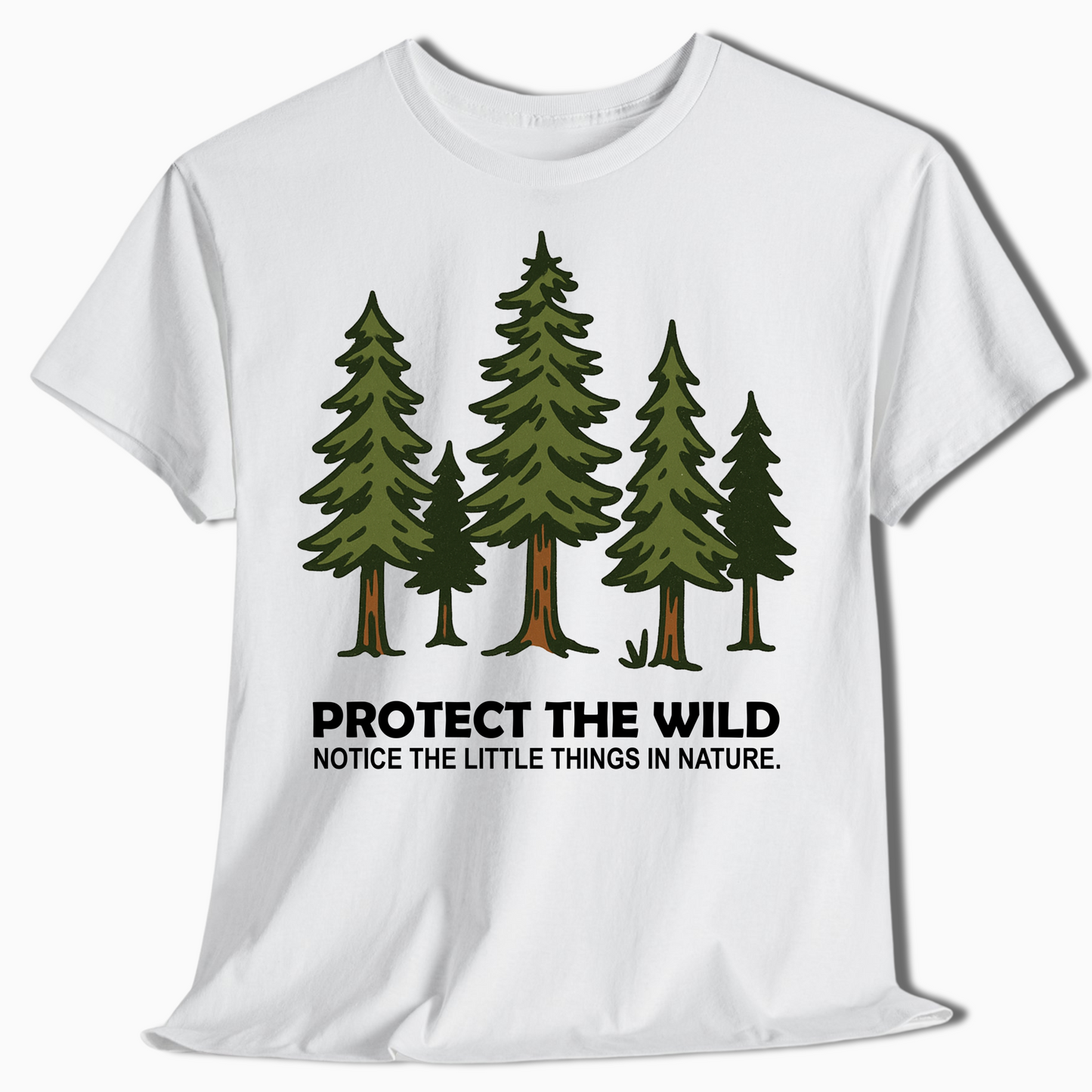 Cartoon Pine Tree Camping Shirt for Outdoor Lovers & Hikers - t457a25
