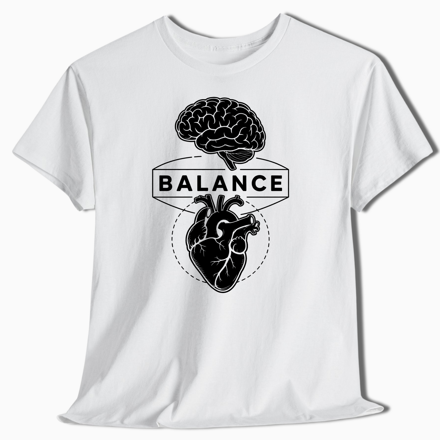 Balance Brain and Heart Shirt for Nature Lovers - t462a25