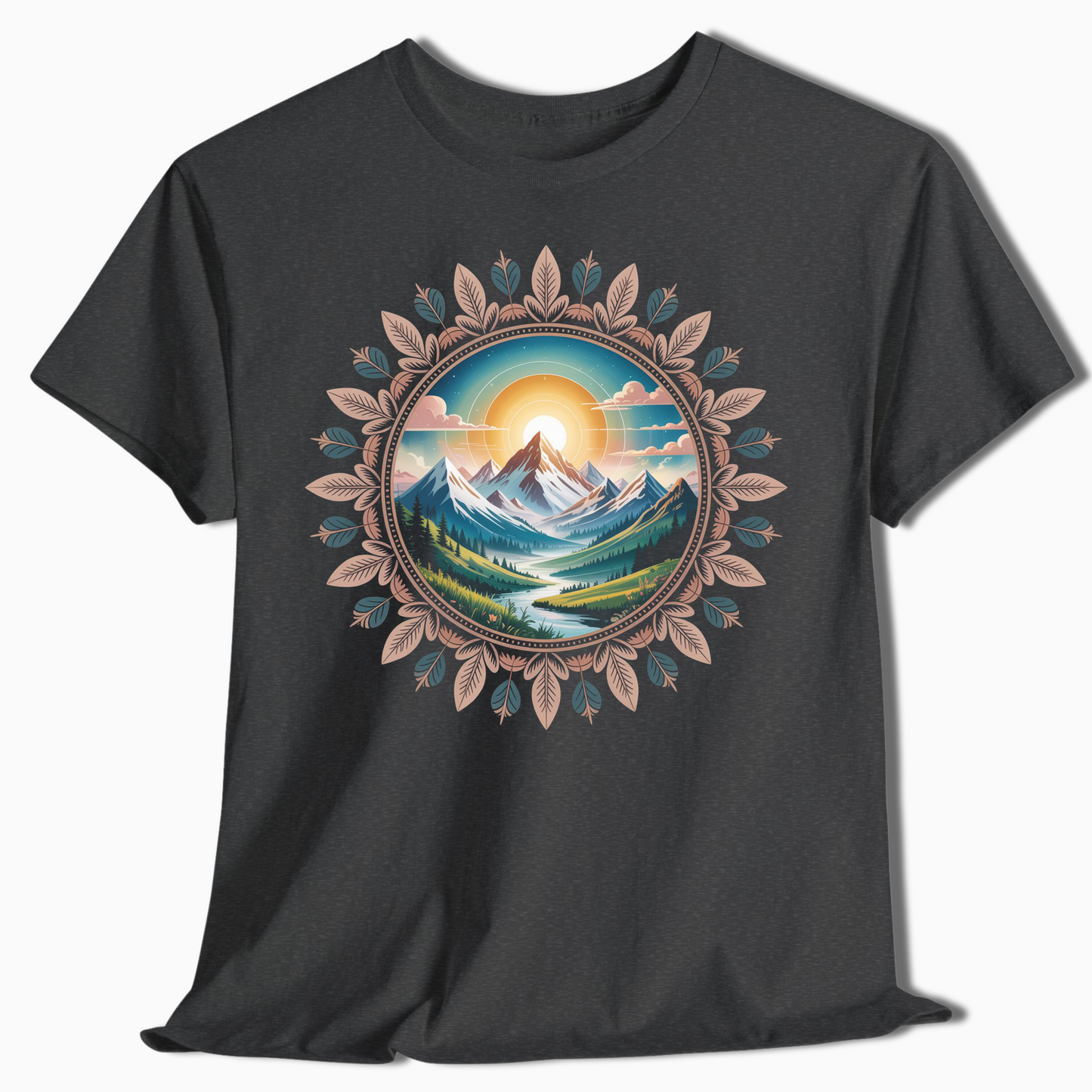 Mountain Mandala Nature T-Shirt - t408a25
