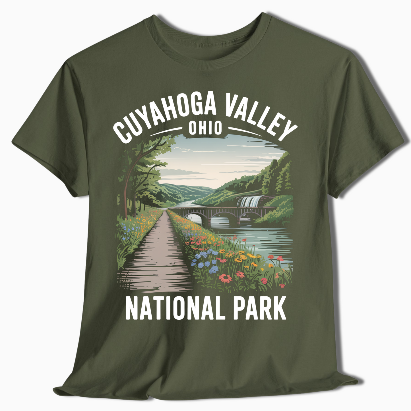 Cuyahoga Valley Wildflower Trail & Waterfall Tee - t364a25