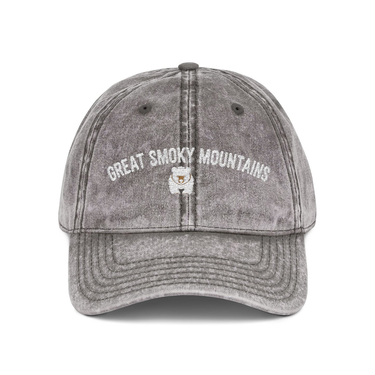 Great Smoky Mountains Cap with Bear Design - t386a25
