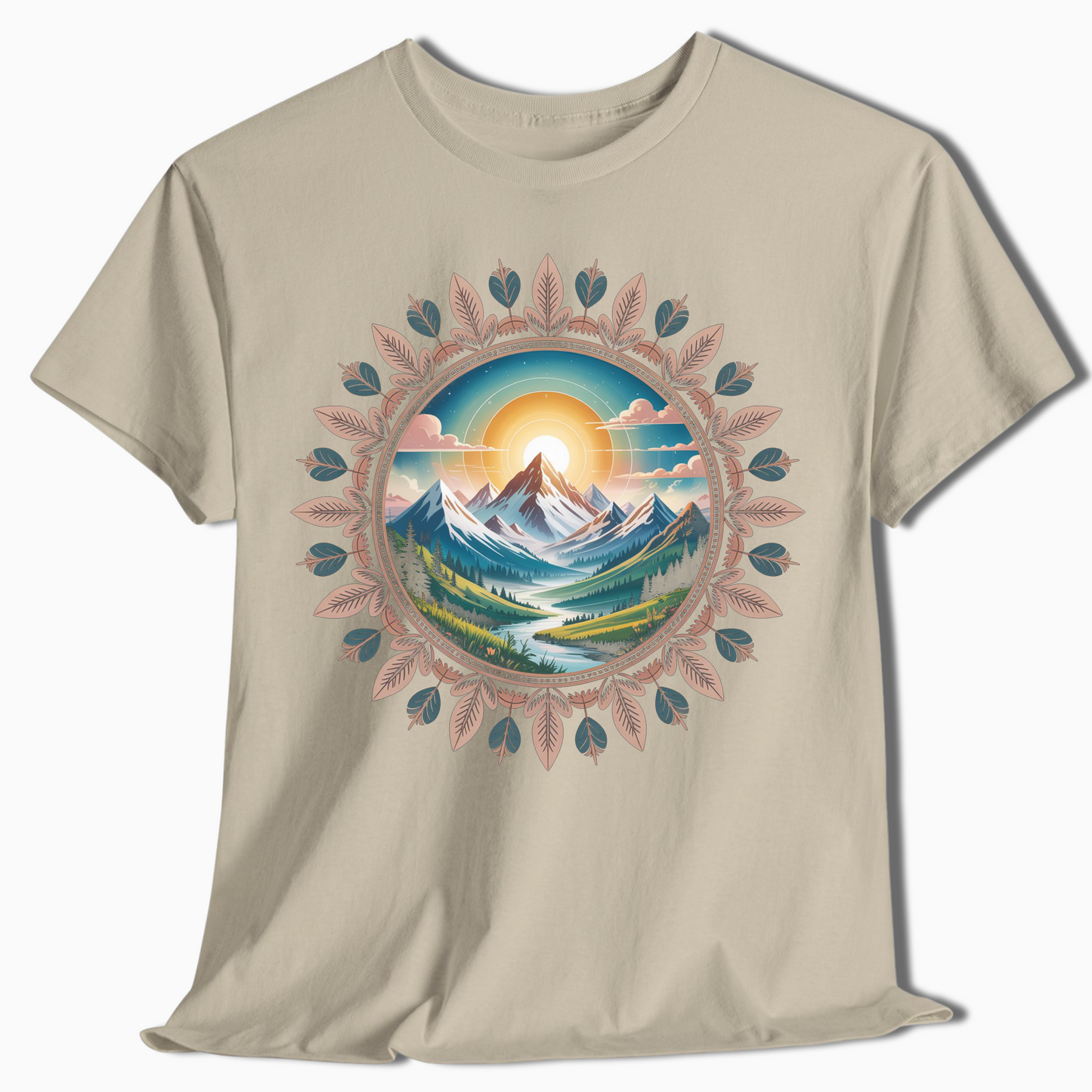 Mountain Mandala Nature T-Shirt - t408a25