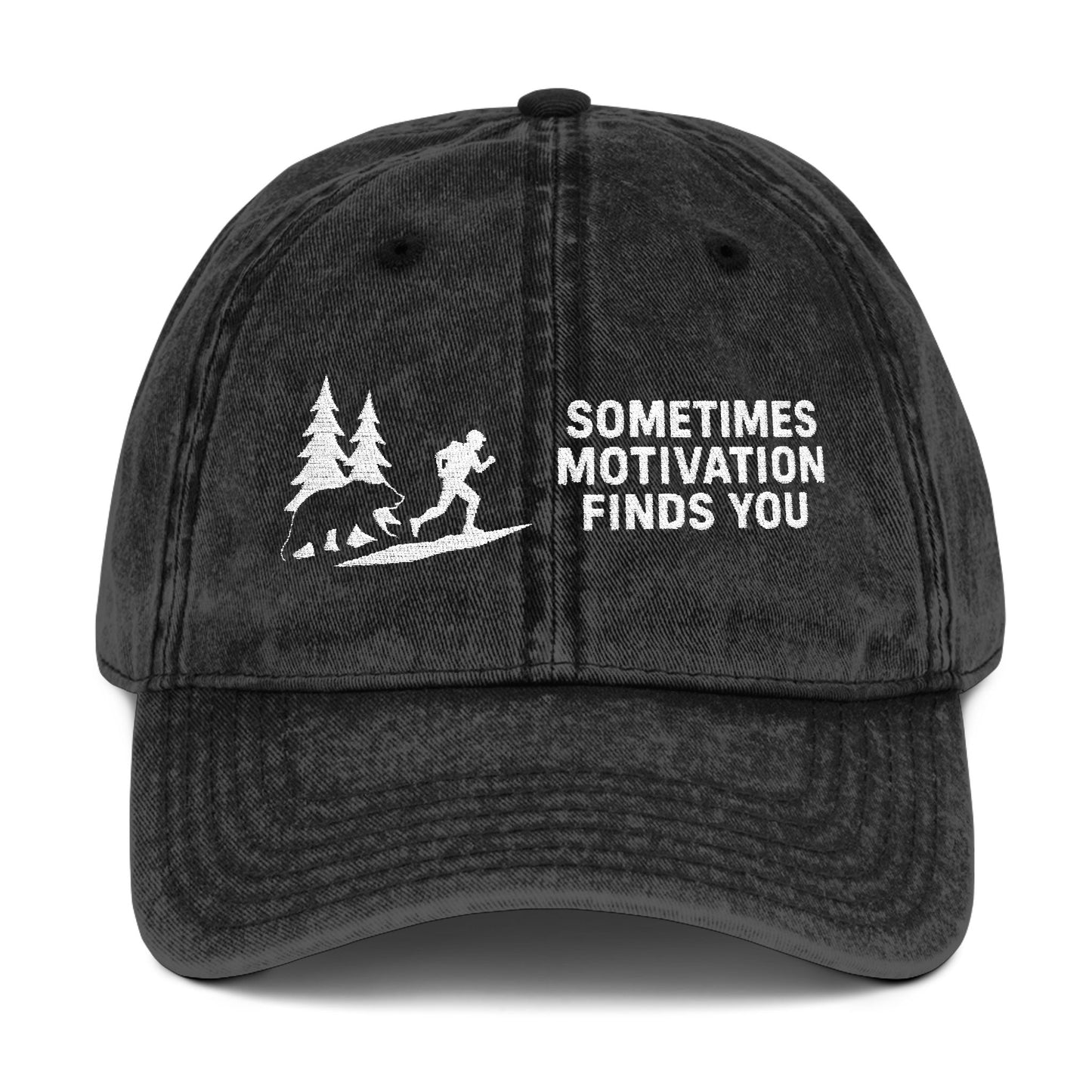 Sometimes Motivation Finds You Trail Running Cap - t270a25