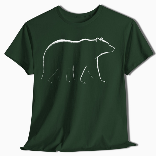 Minimalist Bear Shirt for Outdoorsmen - t442a25