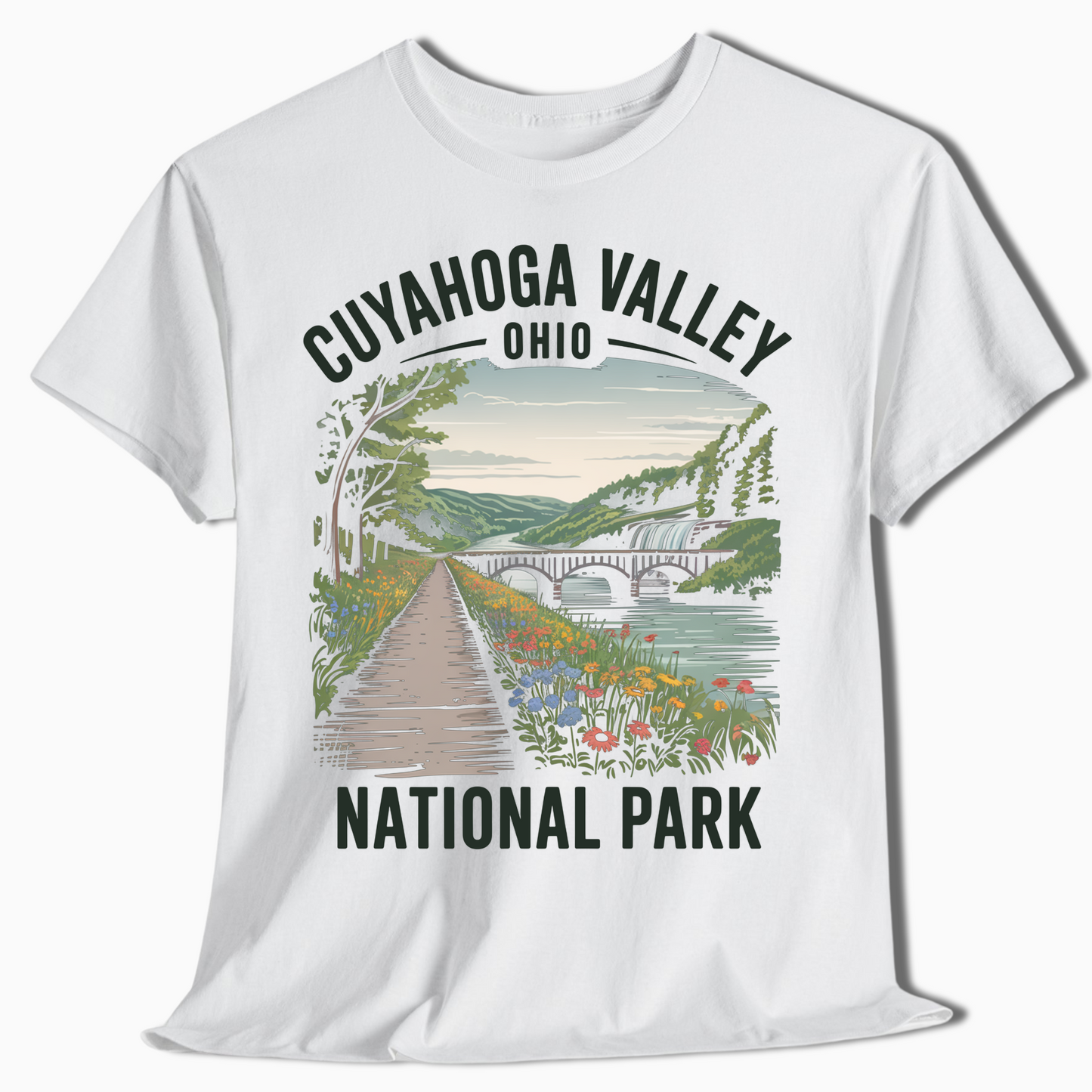 Cuyahoga Valley Wildflower Trail & Waterfall Tee - t364a25