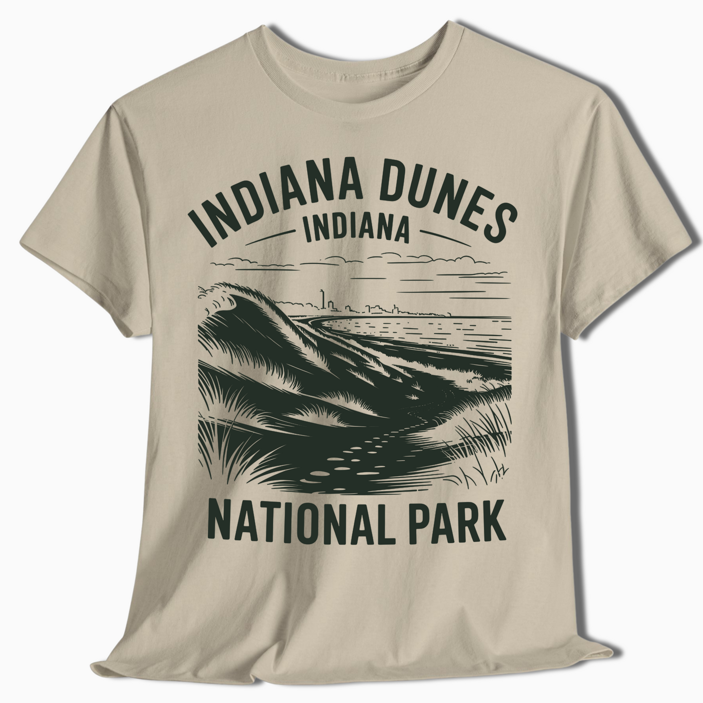 Indiana Dunes Beach and Dune View Shirt - t358a25