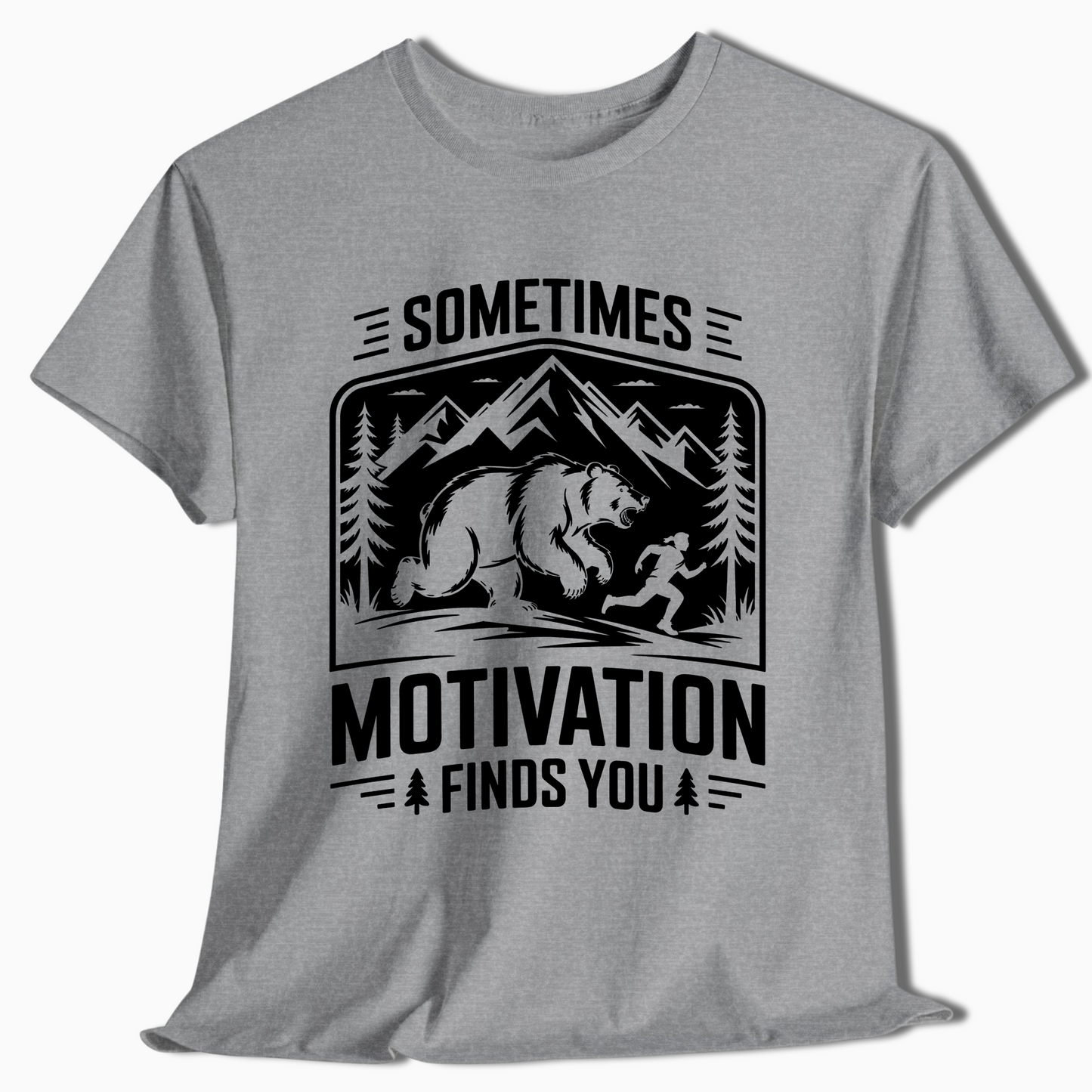 Sometimes Motivation Finds You Mountain Hiking Shirt - t414a25
