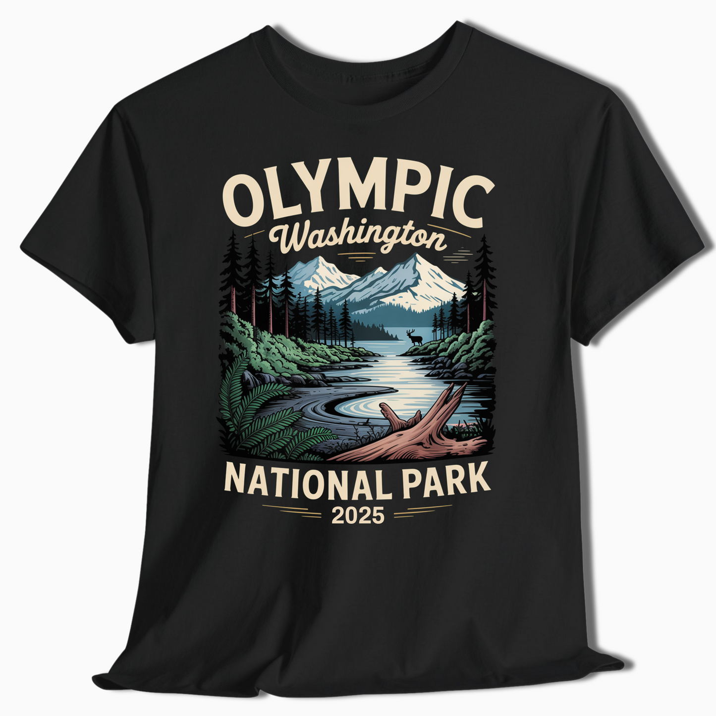 Olympic National Park Custom Year Shirt for Campers & Hikers - t371a25