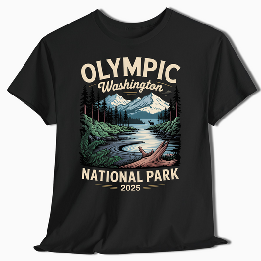 Olympic National Park Custom Year Shirt for Campers & Hikers - t371a25