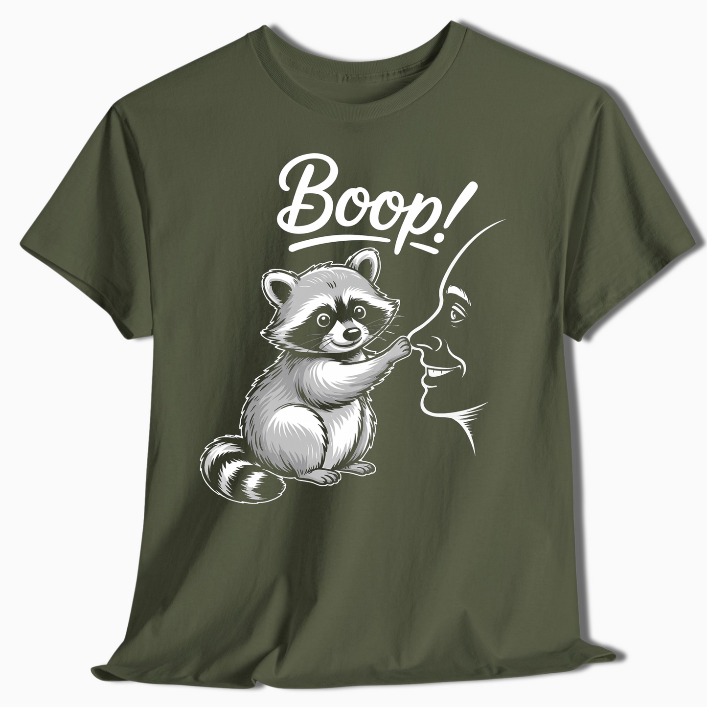 Raccoon Boop Nose Shirt - Cute Funny Camping Tee for Outdoorsy Folks - t459a25