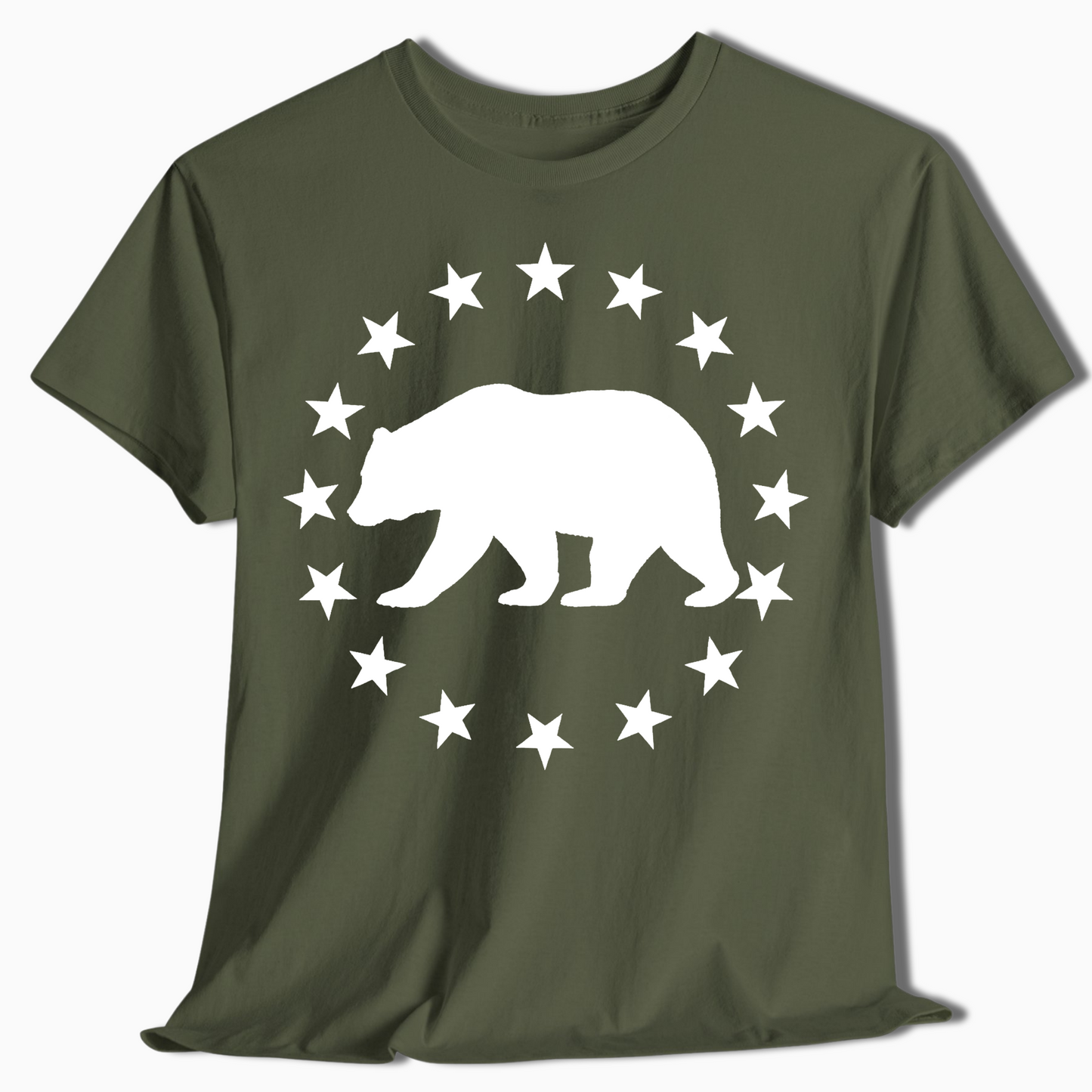 Patriotic Bear Star Outdoor T-Shirt - t427a25