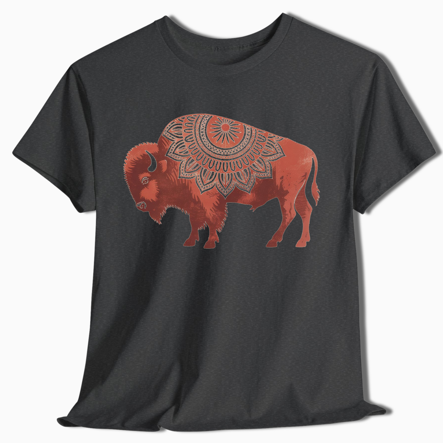 Boho Mandala Buffalo Western Nature Shirt - t423a25