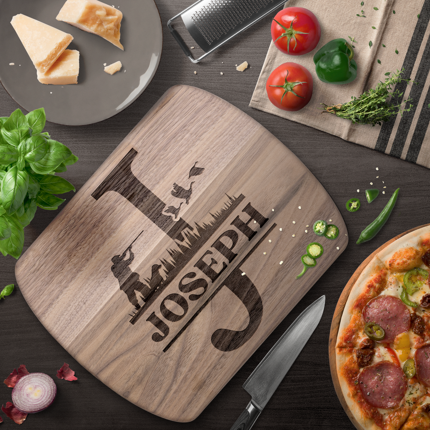 Personalized Duck Hunting Cutting Board Gift - t447a25