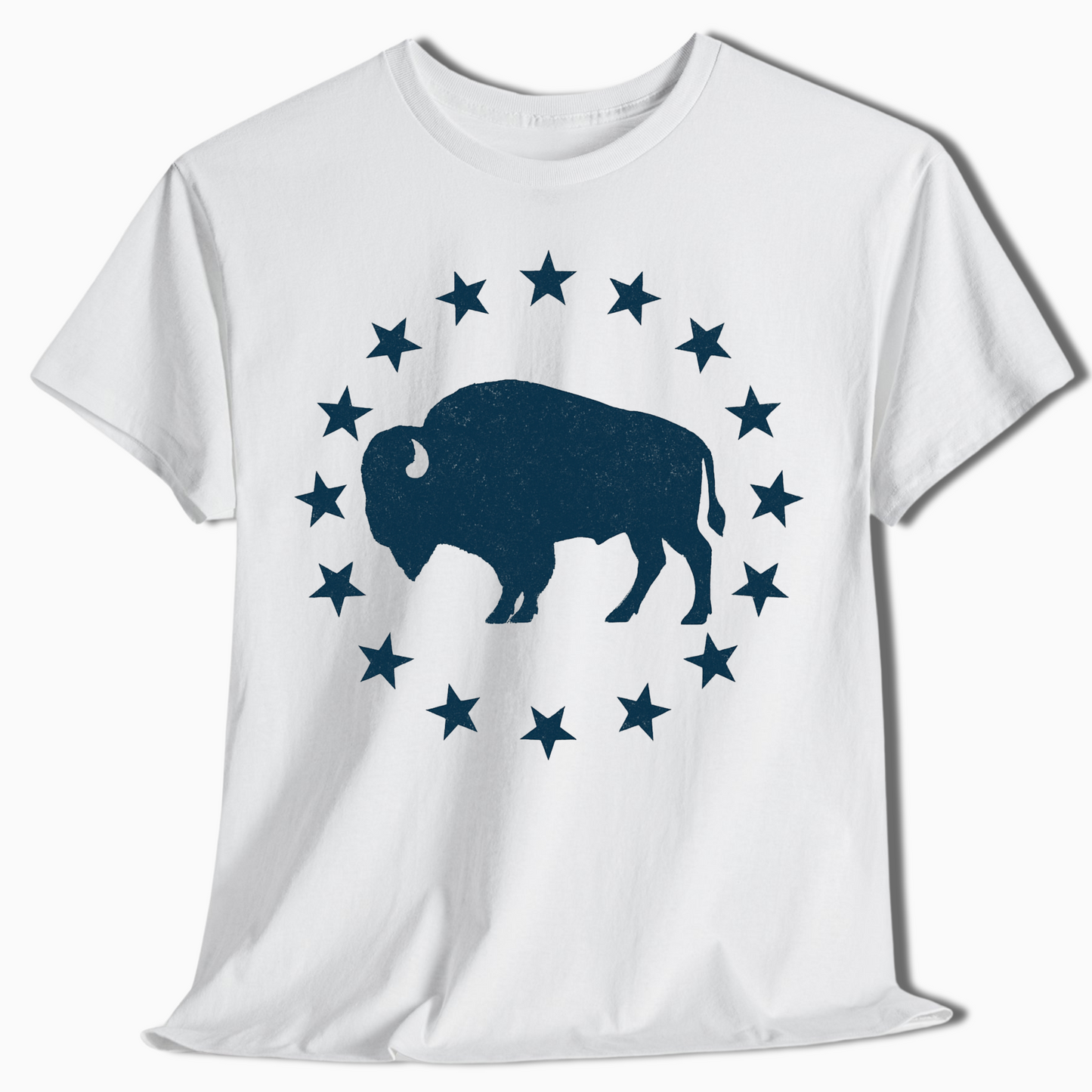 Patriotic Bison Star Outdoor T-Shirt - t426a25
