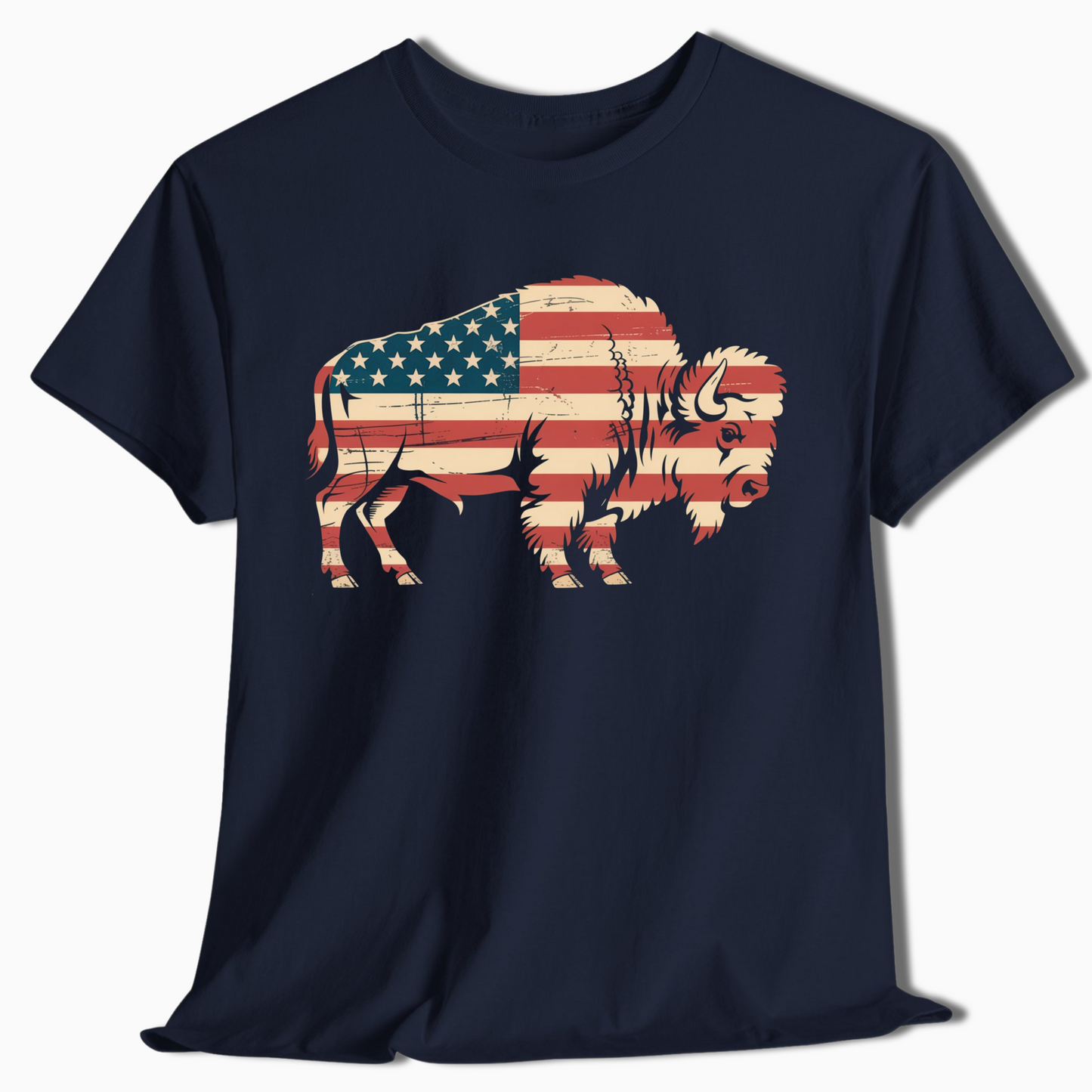American Flag Buffalo Western Patriotic Shirt - t424a25