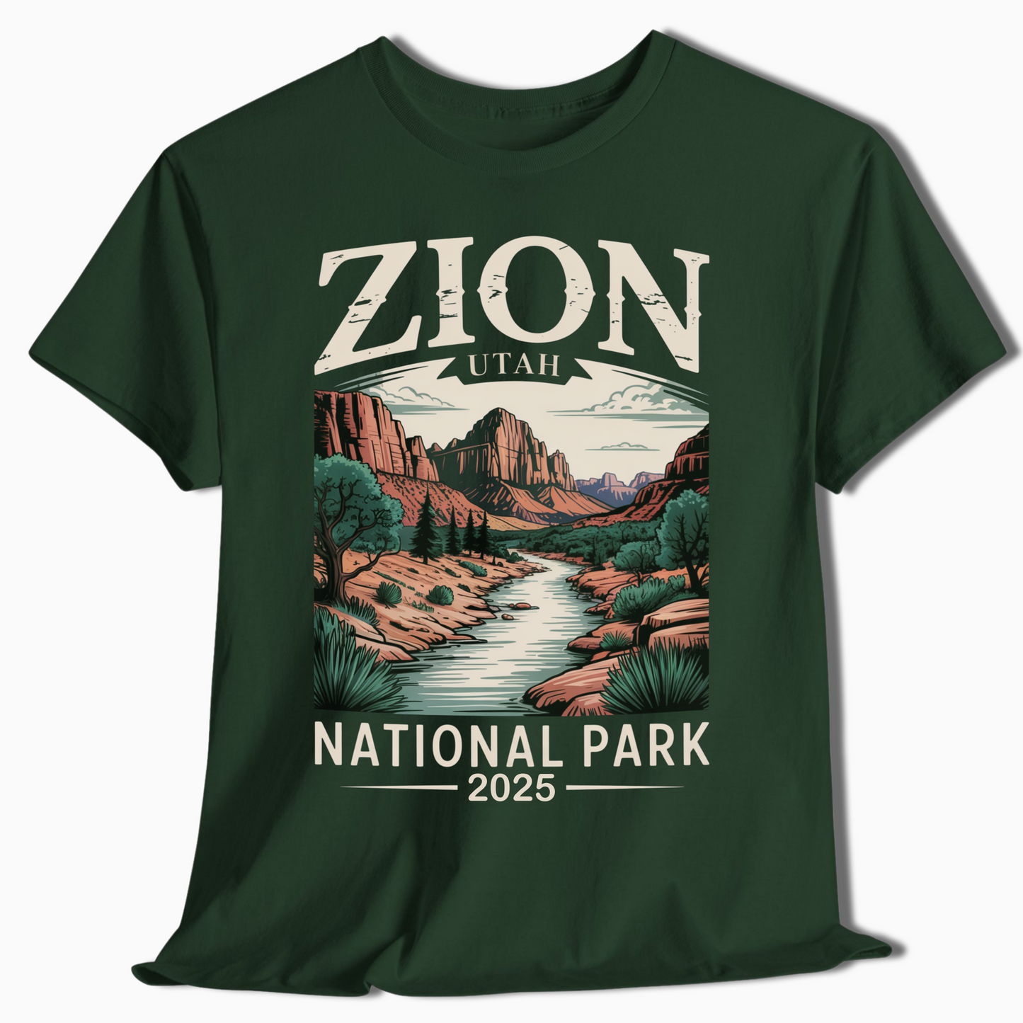 Zion National Park Shirt with Custom Year – Utah Hiker Gift – t289a25