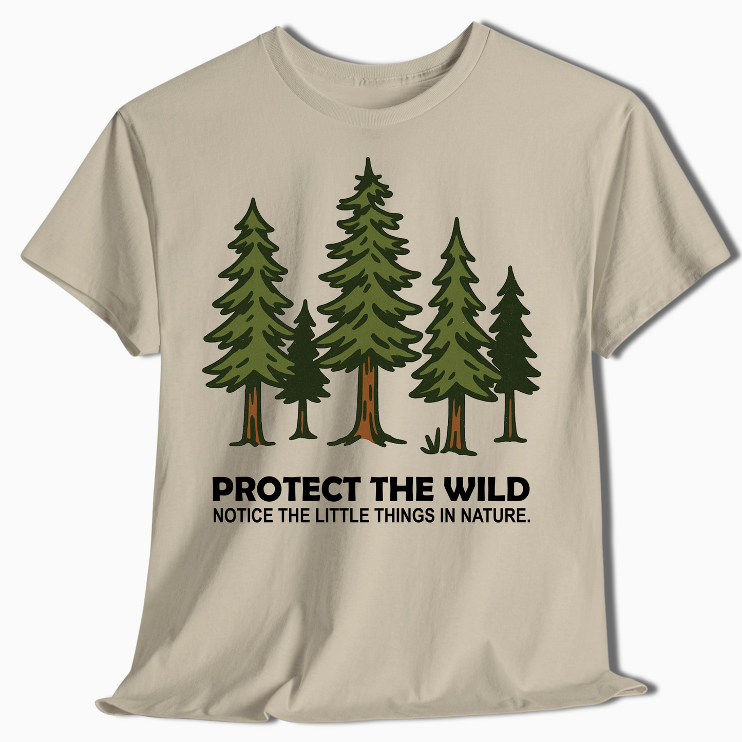 Cartoon Pine Tree Camping Shirt for Outdoor Lovers & Hikers - t457a25