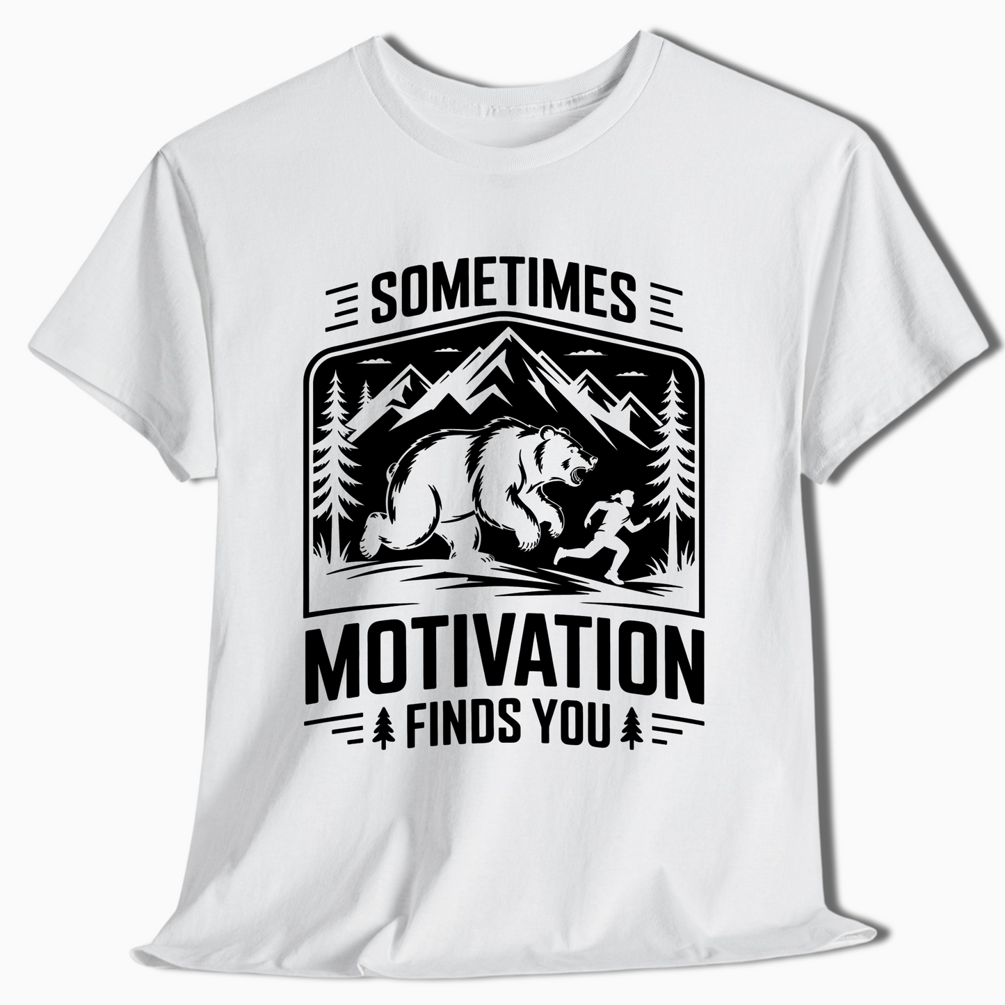 Sometimes Motivation Finds You Mountain Hiking Shirt - t414a25